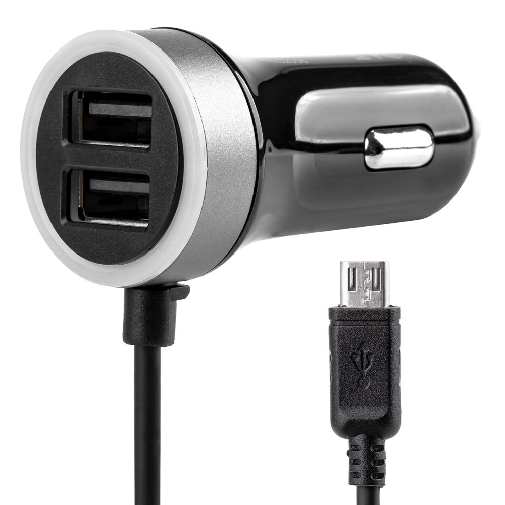 Ładowarka samochodowa pch pro-01 microusb + 2x usb 2.4a 12v 24v amio-02056 Ładowarka samochodowa pch pro-01 microusb + 2x usb 2.4a 12v 24v amio-02056