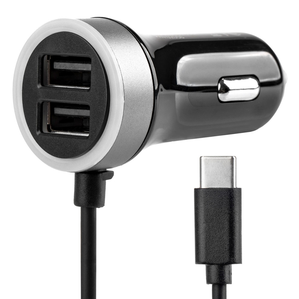 Ładowarka samochodowa 12v 24v usb-c + 2x usb 2.4a pro-3 amio-02058 Ładowarka samochodowa 12v 24v usb-c + 2x usb 2.4a pro-3 amio-02058