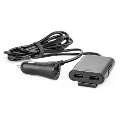 Laddare fram/bak med förlängare 4x USB amio-01986