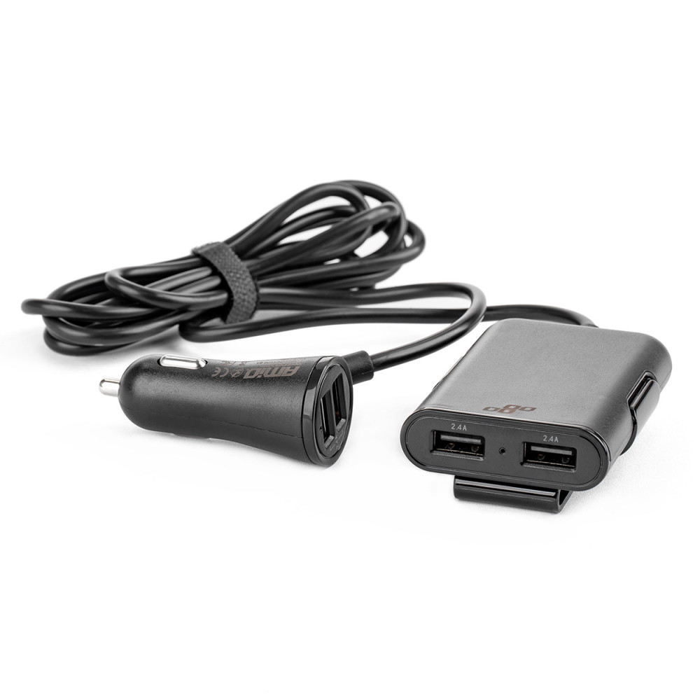 Ładowarka przód tył z przedłużaczem 4x usb amio-01986 Ładowarka przód tył z przedłużaczem 4x usb amio-01986