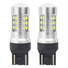 LED-lampor Canbus 3030 24 SMD T20 7443 W21/5W vit 12V 24V AMIO-02126