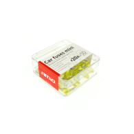 Säkringar för bilar, platt mini set 50 st. 20A amio-02221
