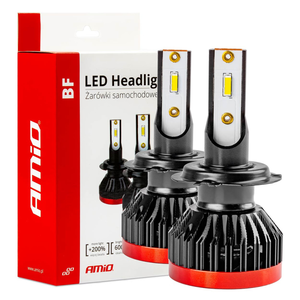 Bil LED-lampor BF-serien H7 6000K Canbus AMIO-02242 Bil LED-lampor BF-serien H7 6000K Canbus AMIO-02242