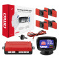 Parksensorset back-up sensor led-graf 4 sensorer svarta interna 16,5 mm amio-02257