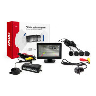 Zestaw czujników parkowania tft01 4,3' z kamerą hd-305 led 4 sensory czarne
