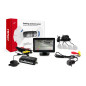 Parksensorset TFT01 4,3' med kamera HD-305 LED 4 silvera sensorer