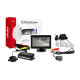 Parksensorset TFT01 4,3' med kamera HD-307-IR 4 silverfärgade sensorer