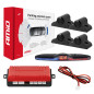 Parkeringssensorset backsensor max led 4 sensorer svart 19 mm lastbil amio-02292