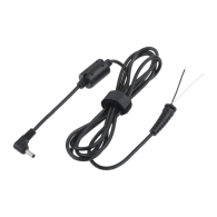 Vinklad kontakt 3,5/1,5 (12V/3A) nätadapter med kabel för Rebel-montering