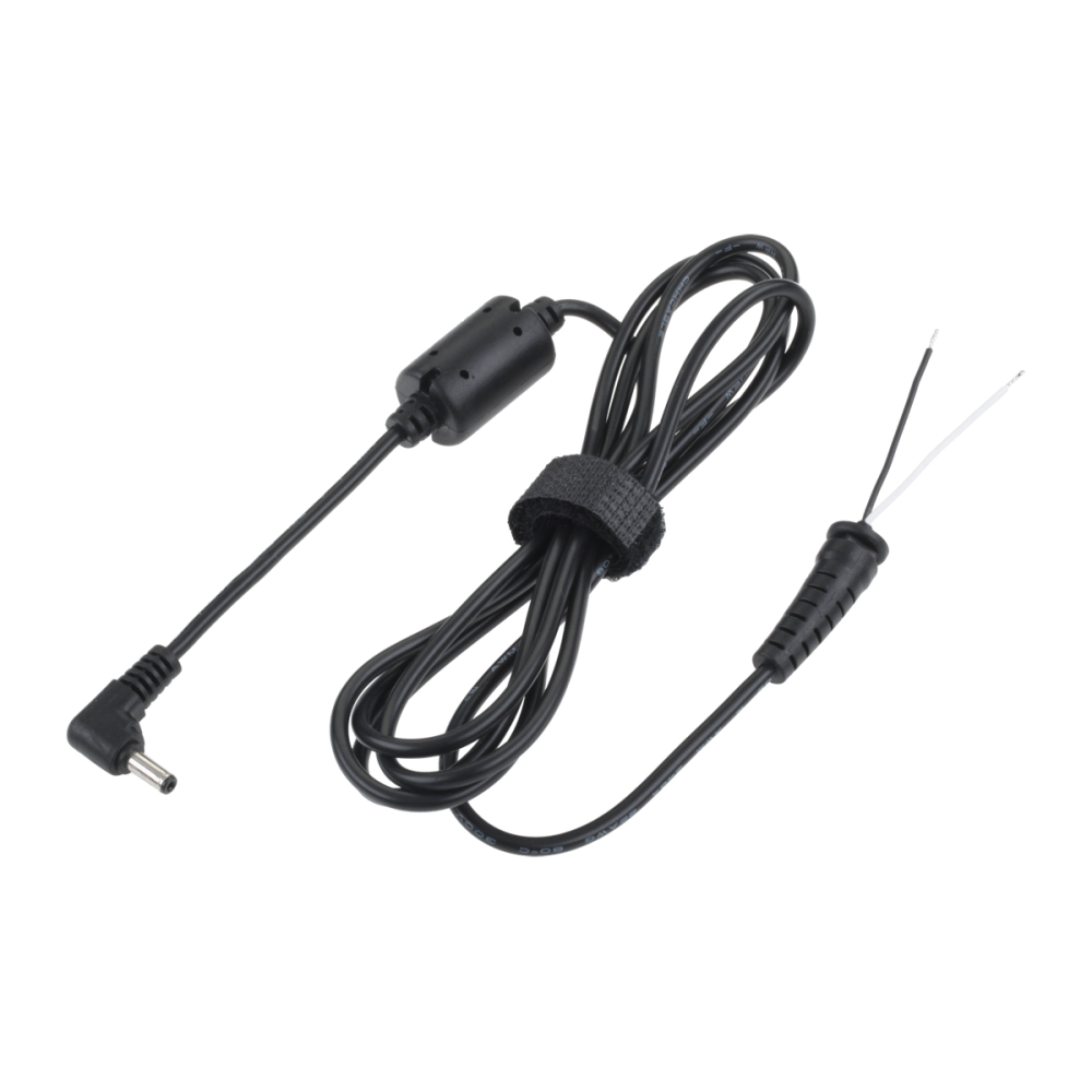 Vinklad kontakt 3,5/1,5 (12V/3A) nätadapter med kabel för Rebel-montering Vinklad kontakt 3,5/1,5 (12V/3A) nätadapter med kabel för Rebel-montering