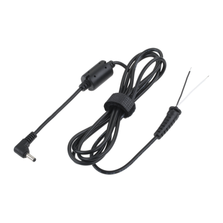 Vinklad kontakt 3,5/1,5 (12V/3A) nätadapter med kabel för Rebel-montering