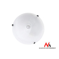 Plafon z czujnikiem ruchu Maclean, sufitowy, z czujnikiem PIR, max. 2x40W, E27, MCE22