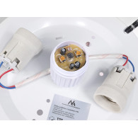 Tak, plafon med rörelsesensor från Maclean, takmonterad, med PIR-sensor, max 2x40W, E27, MCE22.