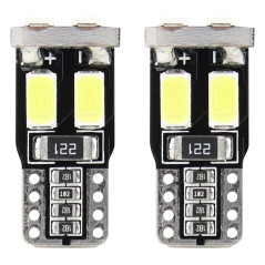 LED-lampor canbus 6smd 5730 t10 w5w vit amio-01622