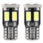 LED-lampor canbus 6smd 5730 t10 w5w vit amio-01622