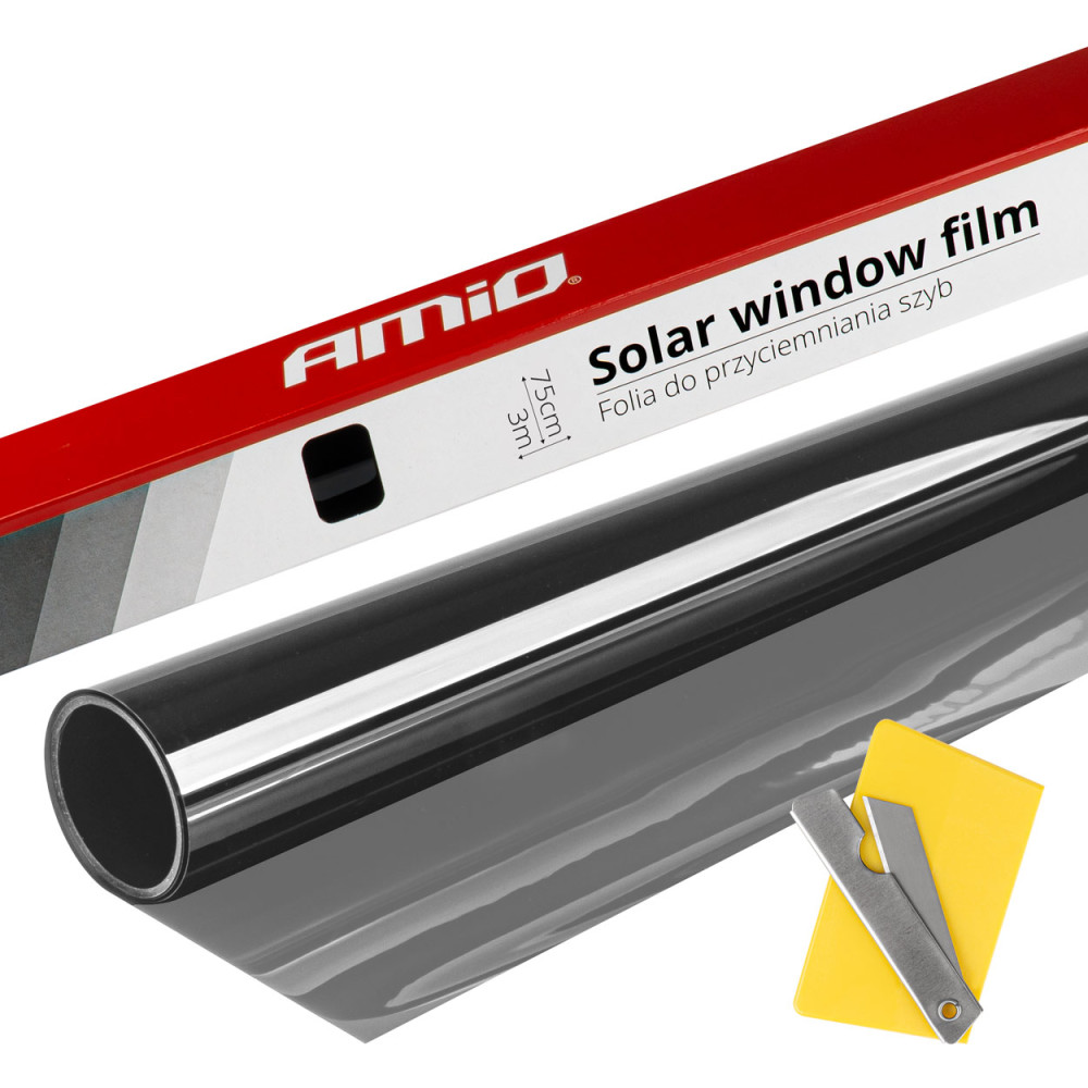 Film för toning av fönster ljus svart 0,75x3m 60% amio-01654 Film för toning av fönster ljus svart 0,75x3m 60% amio-01654