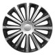 Hjulkapsel svart silver trend silver & black 15 tum