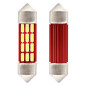 LED-lampor canbus 4014 12smd festoon c5w c10w c3w 36mm vit 12v 24v amio-01632