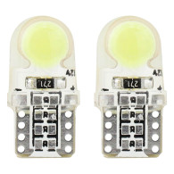 Żarówki led standard white w5w t10e cob 12v amio-01441
