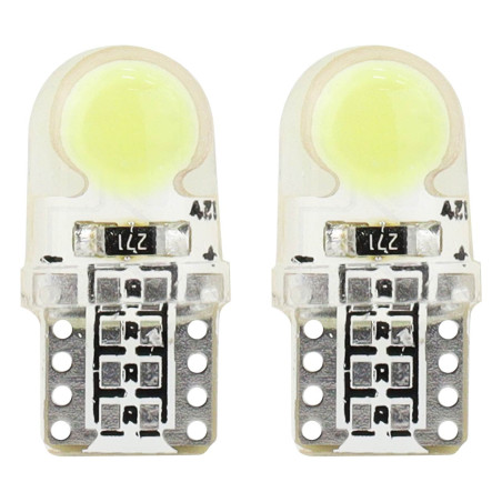 LED-lampor standard vit w5w t10e cob 12v amio-01441