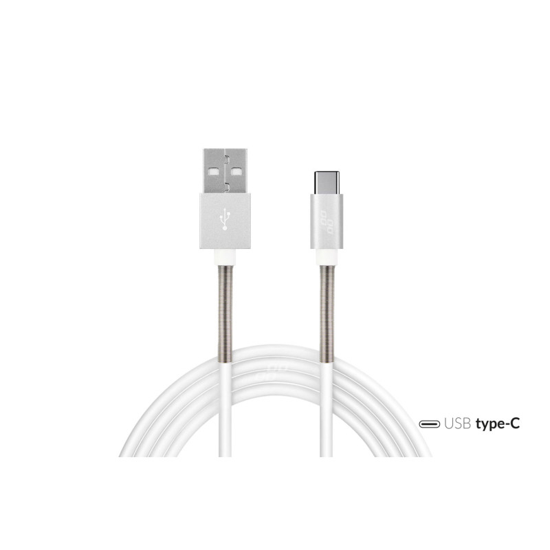 Kabel för laddning från usb till usb-c fulllink 1 m 2.4a amio-01433