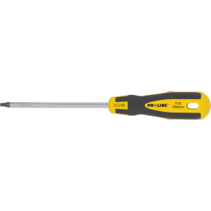 Skruvmejsel Torx med hål T15*100mm prof. 'soft touch' Proline