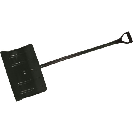Spade snö. Bredd 480 mm. Höjd 310 mm. Målad metall. Tjocklek 32 mm.