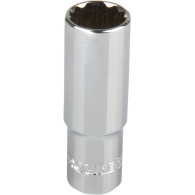 Förlängd 12-kantig hylsa CRV 1/2 tum 17 mm Proline.