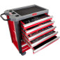 Verktygsskåp med 7 lådor och 250 delar Proline-utrustning