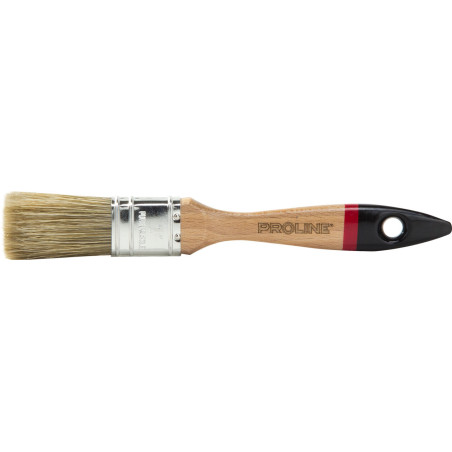 Pensel engelskt prof., 1' handtag av trä, lack, akryl, proline.