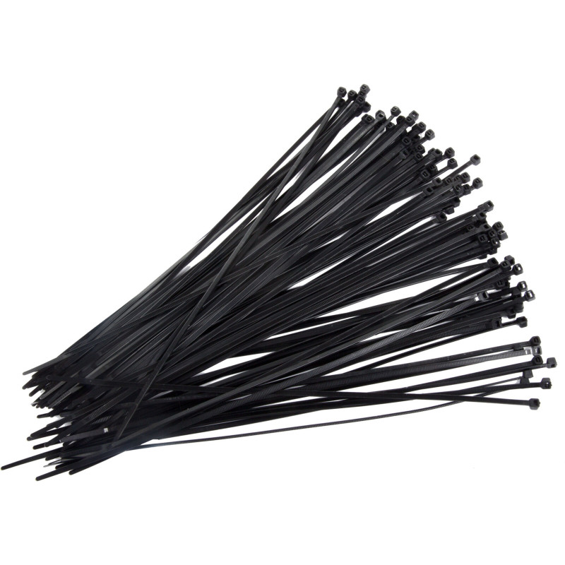 Kabelbindare i nylon (svarta), 4,8x400mm st.100, proline