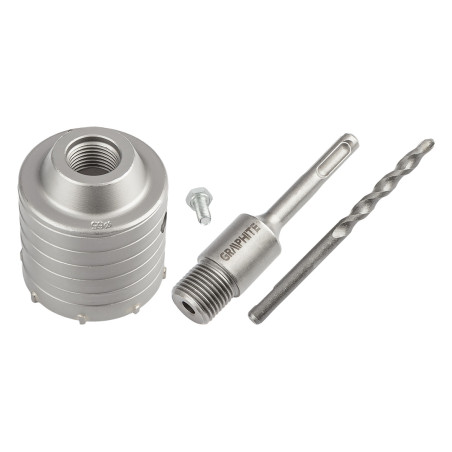 Hålsåg 65mm med SDS+ adapter och styrborr