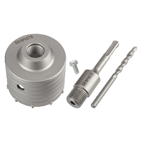 Hålsåg 80 mm med SDS+ adapter och pilotborr