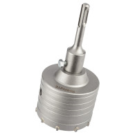 Otwornica widiowa 80mm z adapterem SDS+ oraz wiertłem pilotującym