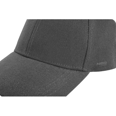 En keps med skärm, grå