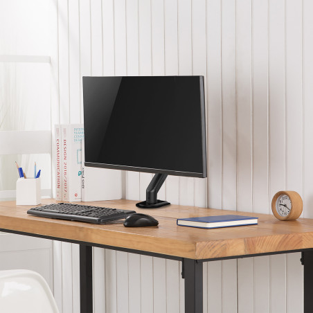 Monitorfäste Maclean, gasfjäder, 13'-27', 8 kg, svart, MC-860N