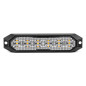 Blixtljus varning platt 6x3w led r65 r10 12v 24v amio-03930