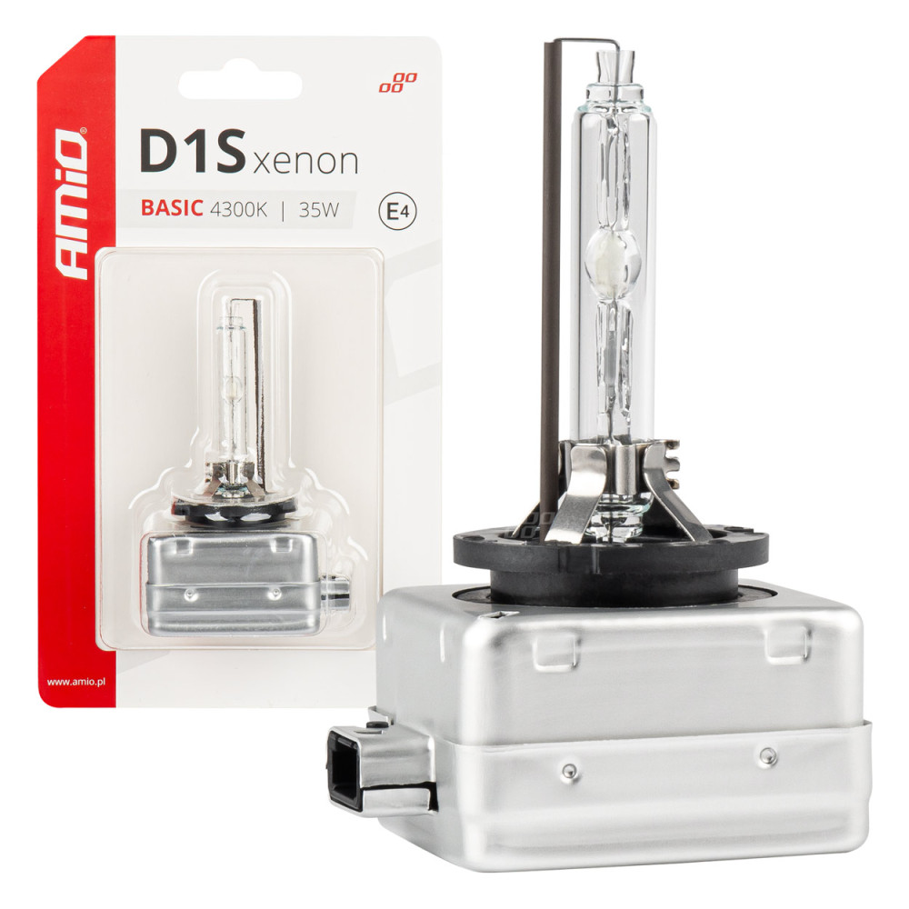 Xenonlampa xenonlampa xenon d1s 35w 4300k grundläggande blister amio-03863 Xenonlampa xenonlampa xenon d1s 35w 4300k grundläggande blister amio-03863