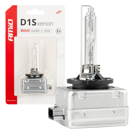 Xenonlampa xenon D1S 35W 6000K grundläggande blisterförpackning amio-03864