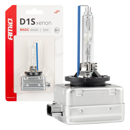 Xenonlampa xenon D1S 35W 8000K grundläggande blisterförpackning amio-03865