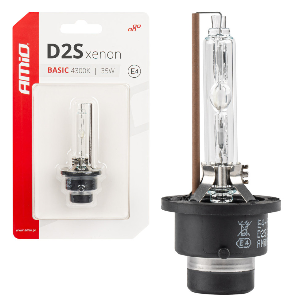 Xenonlampa xenon D2S 4300K grundläggande blisterförpackning amio-03860