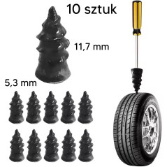 Reparationskit för däck x10 storlek s - 5,3mm x 11,7mm