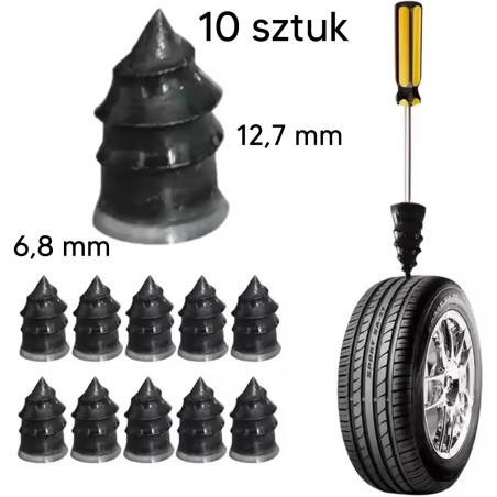 DA148A Däckreparationsset x10 storlek L - 6,8 mm x 12,7 mm