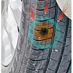 DA148A Däckreparationsset x10 storlek L - 6,8 mm x 12,7 mm