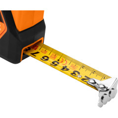 Måttband av stål, 3 m x 16 mm, självlåsande, stoppknapp, magnet | HandlaSmidigt.se