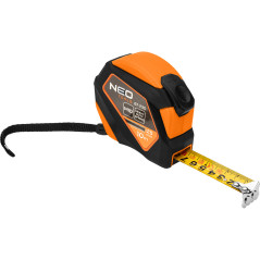 Måttband av stål 10 m x 25 mm, självlåsande, stoppknapp, magnet | HandlaSmidigt.se