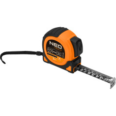 Måttband av stål Super Black 3 m x 16 mm, automatisk låsning, två stoppknappar, magnet | HandlaSmidigt.se