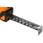 Måttband av stål Super Black 5 m x 19 mm, självlåsande, två stoppknappar, magnet