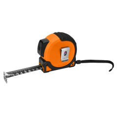 Måttband av stål Super Black 10 m x 25 mm, självstängande, två stoppknappar, magnet | HandlaSmidigt.se