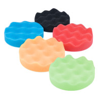Set med 5 st polersvampar med kardborre 80 mm amio-03707.